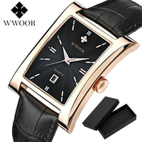 SaneShoppe-Wwoor Men's Waterproof Business Watch Leather Wristwatches