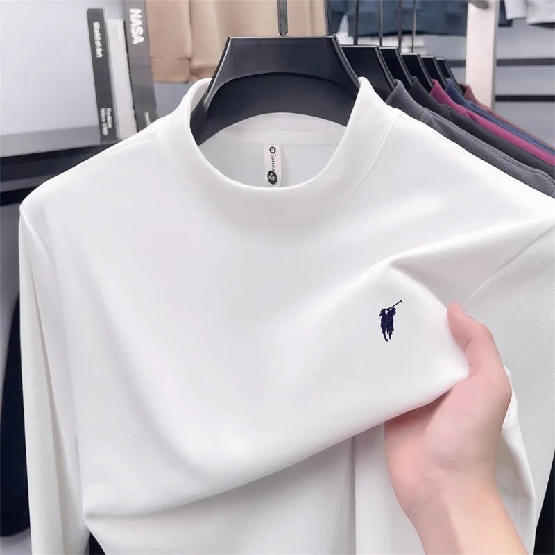 SaneShoppe - Xiaoma logo solid color simple hoodie men's top t-shirt windproof, warm, loose and comfortable