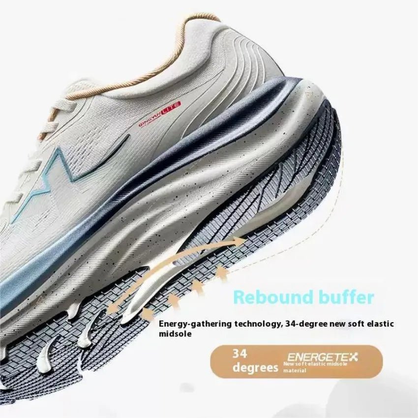SaneShoppe - Xtep QINGYUN LITE Men's Professional Running Shoes 2025 Spring Wear - Resistant Cushioning Lightweight Sneakers 975219110056