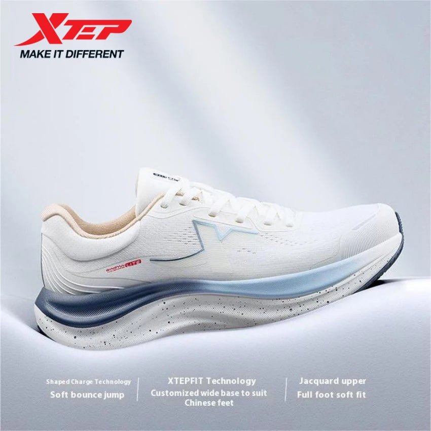 SaneShoppe - Xtep QINGYUN LITE Men's Professional Running Shoes 2025 Spring Wear - Resistant Cushioning Lightweight Sneakers 975219110056