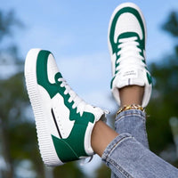 SaneShoppe - YRZL High Top Sneakers Unisex Waterproof Pu Leather Lightweight Sports Shoes Wear Resistant Tennis Shoes for Men Women