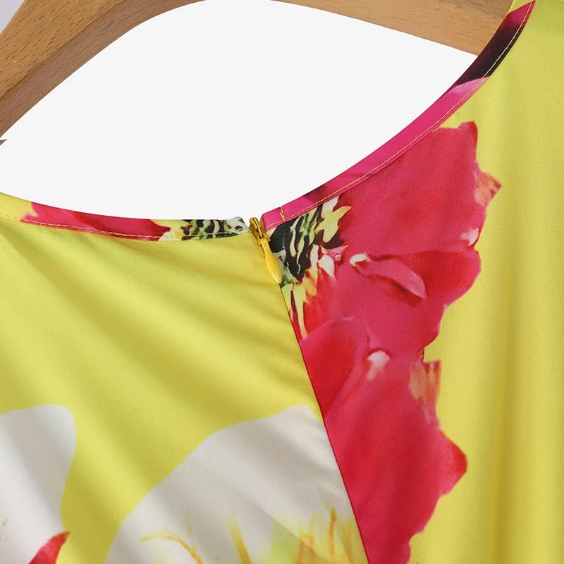 SaneShoppe - ZANZEA Women Floral Printed Bohemian Sundress 2026 Summer Tank Dress Fashion Sleeveless Waisted Robe Casual Party Maxi Dresses