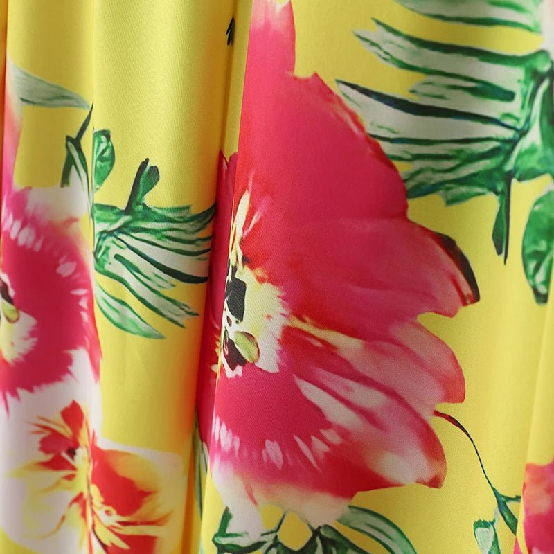 SaneShoppe - ZANZEA Women Floral Printed Bohemian Sundress 2026 Summer Tank Dress Fashion Sleeveless Waisted Robe Casual Party Maxi Dresses