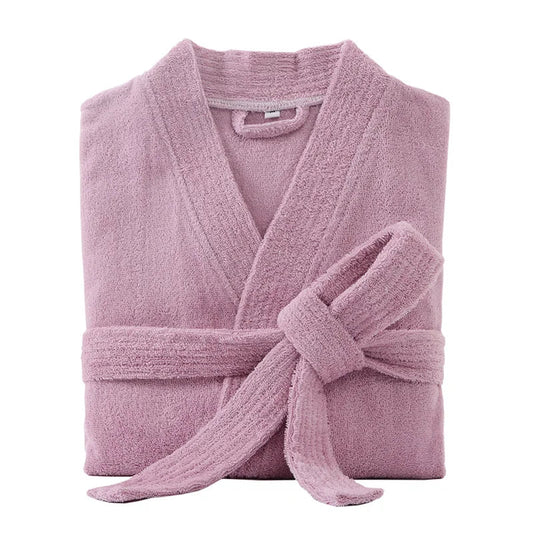 SaneShoppe - Men Long Terry Bath Robe Kimono Towel Bathrobe Women Dressing Gown