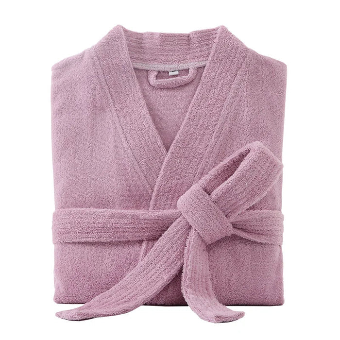 SaneShoppe - Men Long Terry Bath Robe Kimono Towel Bathrobe Women Dressing Gown