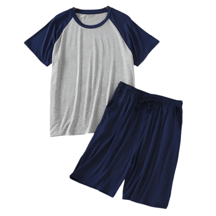 Pyjamas14:173#Navy Blue;5:4183#3XL(72.5 - 82.5KG)