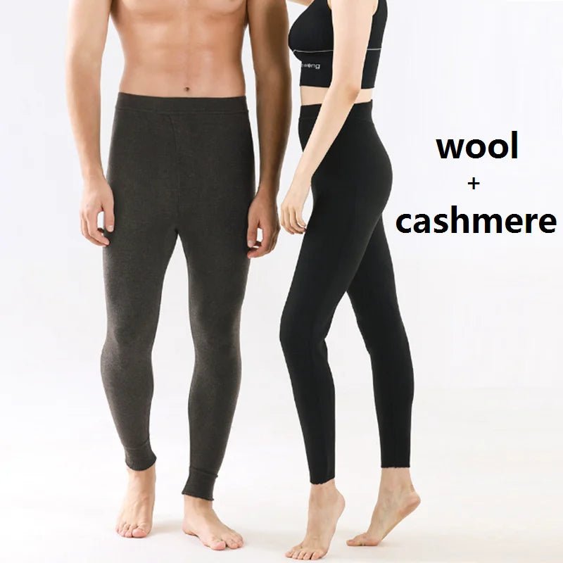 SaneShoppe - Merino Wool Thermal Underwear: Warm & Cozy Unisex Leggings for Winter