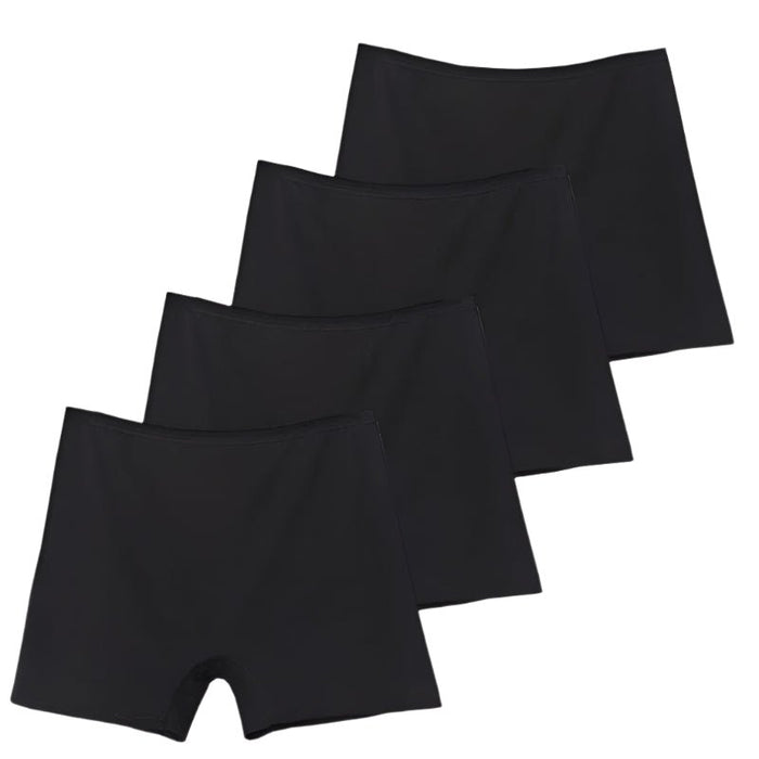 SaneShoppe - 6pcs Cotton Women's Plus Size High Waist Boxer Briefs Safety Panties