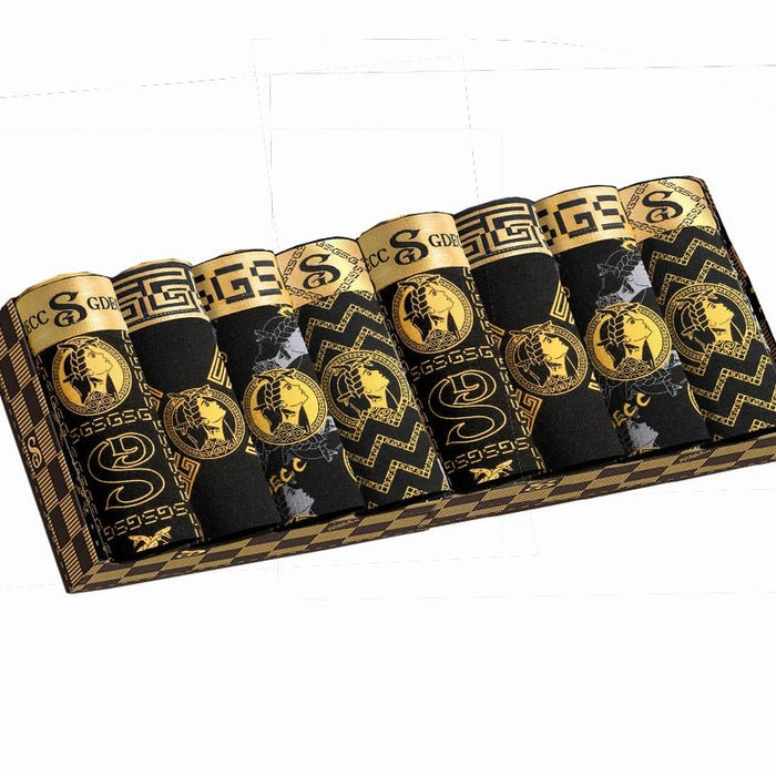 SaneShoppe - 8Pcs/Men's Boxer Antibacterial Underwear Boxers Panties Cotton Breathable Shorts Underpants