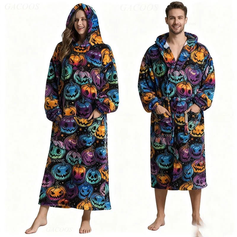 GACOOS Adult Oversized Hoodies Women Blankets with Sleeves Super Warm Winter Plush Flannel Pajama Sweatshirt Men Women Wearable Blanket