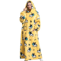 SaneShoppe - Cozy Oversized Hoodie Blanket with Sleeves - Stay Warm in Style!