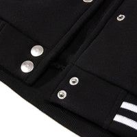 SaneShoppe - Black White Jacket Coats 5XL Loose Oversized Clothes Casual Men Women Baseball Clothes Couple Street Coat Warm Fleece Jackets