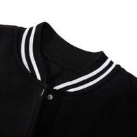 SaneShoppe - Black White Jacket Coats 5XL Loose Oversized Clothes Casual Men Women Baseball Clothes Couple Street Coat Warm Fleece Jackets