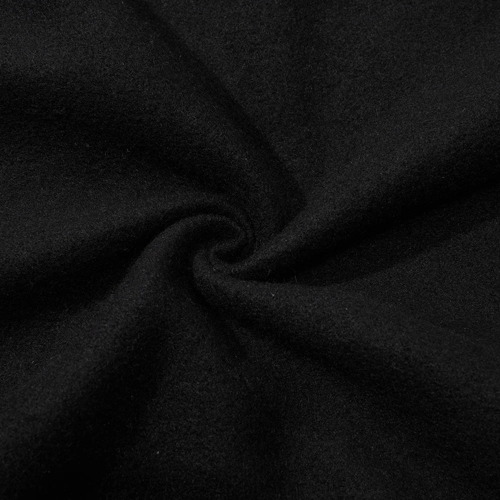 SaneShoppe - Black White Jacket Coats 5XL Loose Oversized Clothes Casual Men Women Baseball Clothes Couple Street Coat Warm Fleece Jackets