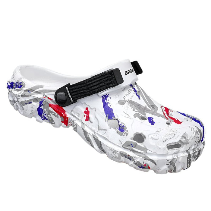 SaneShoppe Camouflage Platform Slides for Men and Women Clogs Beach Sandals