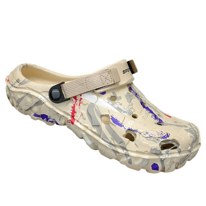 SaneShoppe - Camouflage Platform Slides for Men and Women Clogs Beach Sandals