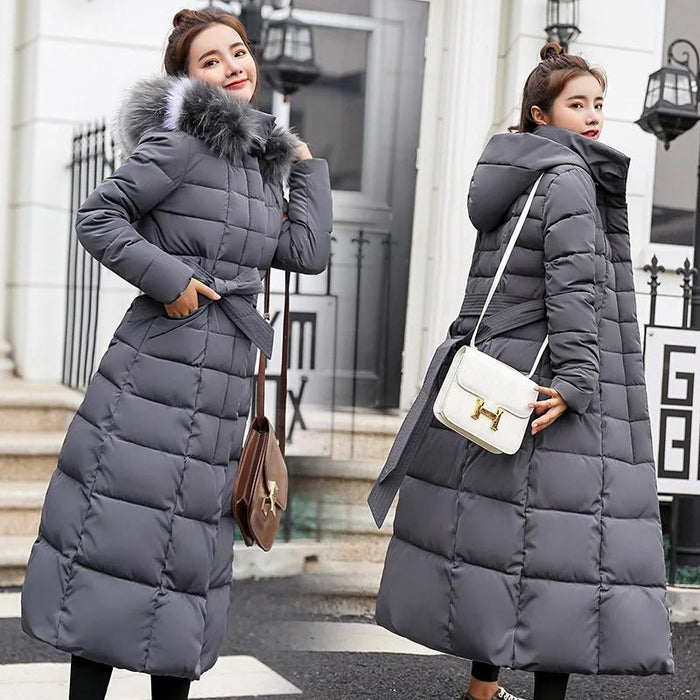 Fashion Slim Women Winter Jacket Cotton Padded Warm Thicken Ladies Coa