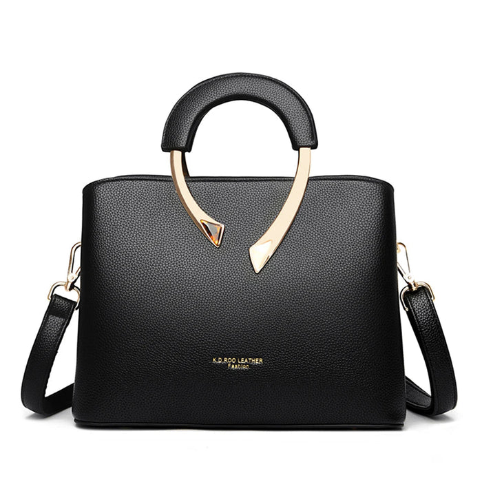SaneShoppe - High Quality Vanderwaah Leather Casual Tote Luxury Handbag for Women 2024 Designer Crossbody Shoulder Bag