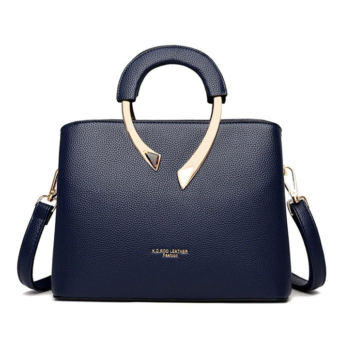 SaneShoppe - High Quality Vanderwaah Leather Casual Tote Luxury Handbag for Women 2024 Designer Crossbody Shoulder Bag