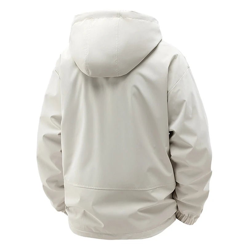 SaneShoppe-Men's Hooded Printing Jacket with Detachable Hat, Sizes M-5XL