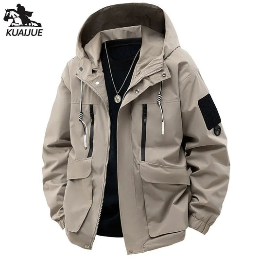SaneShoppe - Veste imprimée à capuche pour homme avec capuche amovible, tailles M-5XL