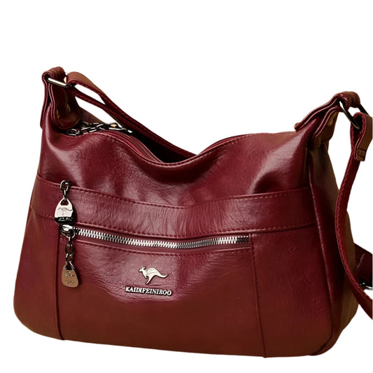 SaneShoppe - Luxury Genuine Brand Leather Shoulder Handbag for Women 2021 Designer Crossbody Messenger Bag