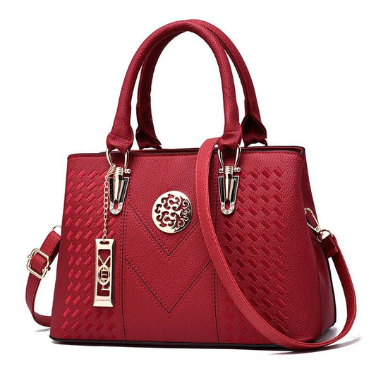 SaneShoppe - Luxury Leather Handbag for Women Designer Brand Shoulder Bag with Eye - Catching Short Length Fashion Purse Gift