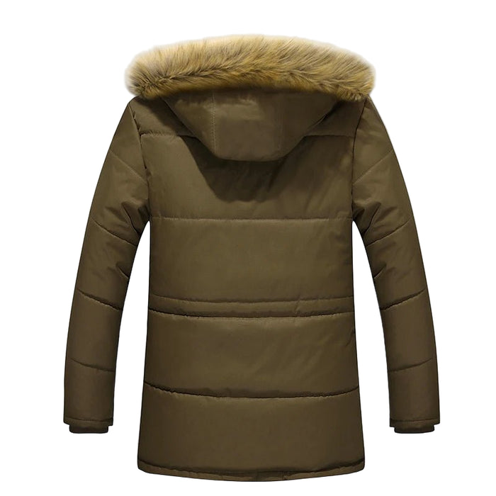 SaneShoppe - Men Parkas Winter New 2025 Mens Winter Jacket Warm Wadded Jacket Casual Thick Cotton Padded Man Coat Plus Size M - 5XL