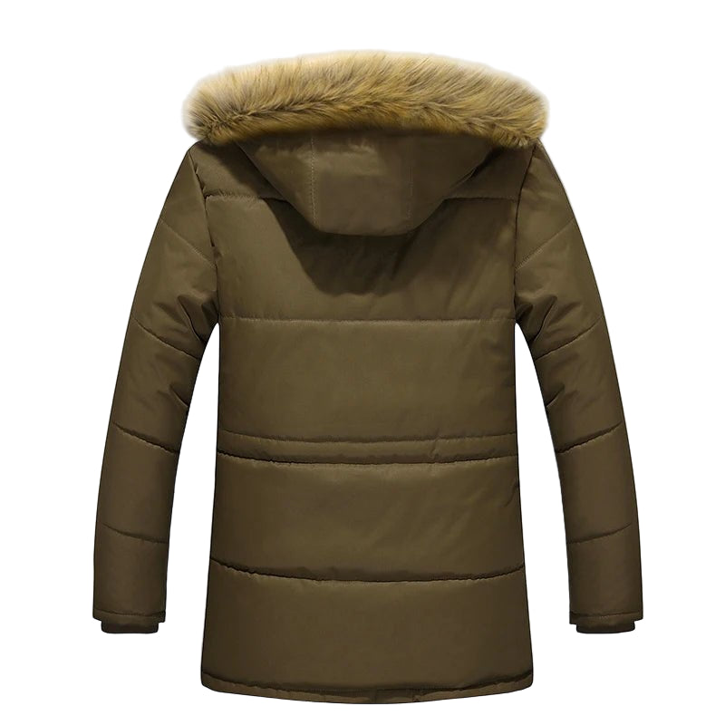 SaneShoppe - Men Parkas Winter New 2025 Mens Winter Jacket Warm Wadded Jacket Casual Thick Cotton Padded Man Coat Plus Size M - 5XL