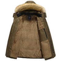 SaneShoppe - Men Parkas Winter New 2025 Mens Winter Jacket Warm Wadded Jacket Casual Thick Cotton Padded Man Coat Plus Size M - 5XL