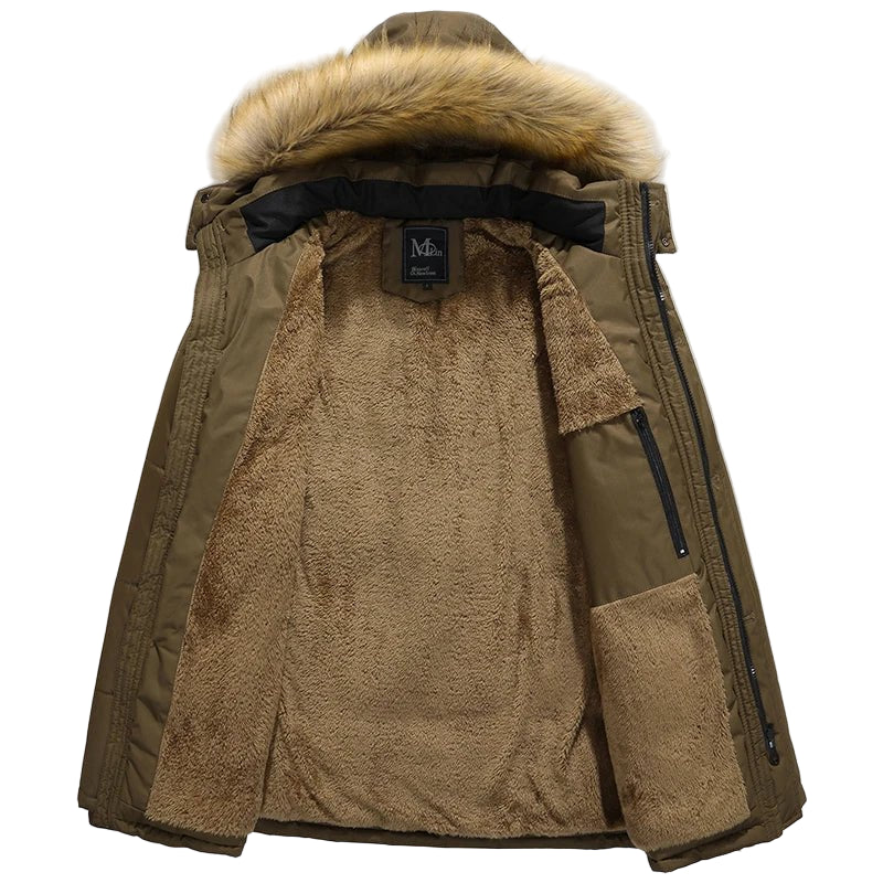 SaneShoppe - Men Parkas Winter New 2025 Mens Winter Jacket Warm Wadded Jacket Casual Thick Cotton Padded Man Coat Plus Size M - 5XL