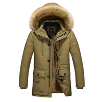 SaneShoppe - Men Parkas Winter New 2025 Mens Winter Jacket Warm Wadded Jacket Casual Thick Cotton Padded Man Coat Plus Size M - 5XL