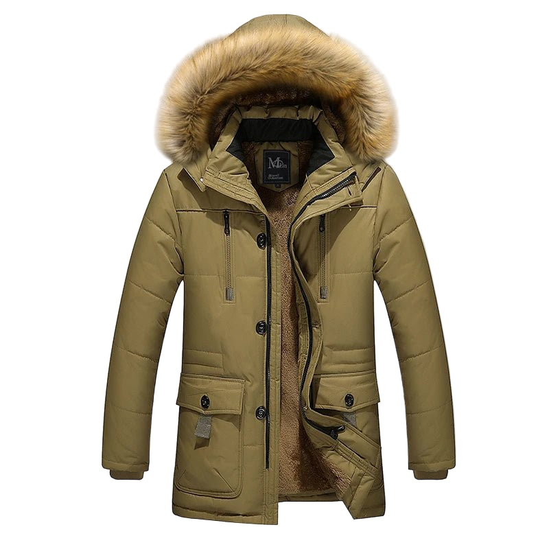 SaneShoppe - Men Parkas Winter New 2025 Mens Winter Jacket Warm Wadded Jacket Casual Thick Cotton Padded Man Coat Plus Size M - 5XL
