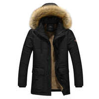 SaneShoppe - Men Parkas Winter New 2025 Mens Winter Jacket Warm Wadded Jacket Casual Thick Cotton Padded Man Coat Plus Size M - 5XL