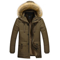 SaneShoppe - Men Parkas Winter New 2025 Mens Winter Jacket Warm Wadded Jacket Casual Thick Cotton Padded Man Coat Plus Size M - 5XL