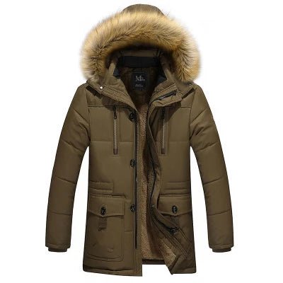 SaneShoppe - Men Parkas Winter New 2025 Mens Winter Jacket Warm Wadded Jacket Casual Thick Cotton Padded Man Coat Plus Size M - 5XL