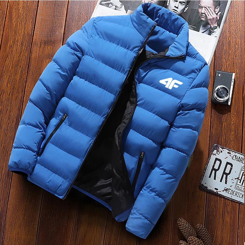 SaneShoppe-Waterproof Men's Zippered Windbreaker Jacket for Autumn & Winter