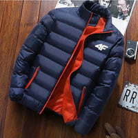 SaneShoppe-Waterproof Men's Zippered Windbreaker Jacket for Autumn & Winter