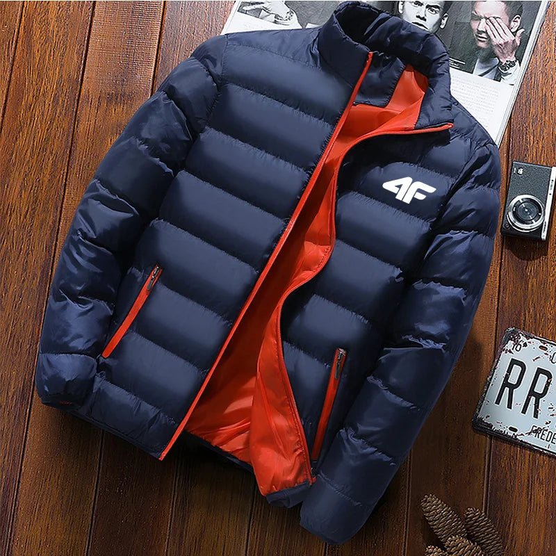 SaneShoppe-Waterproof Men's Zippered Windbreaker Jacket for Autumn & Winter