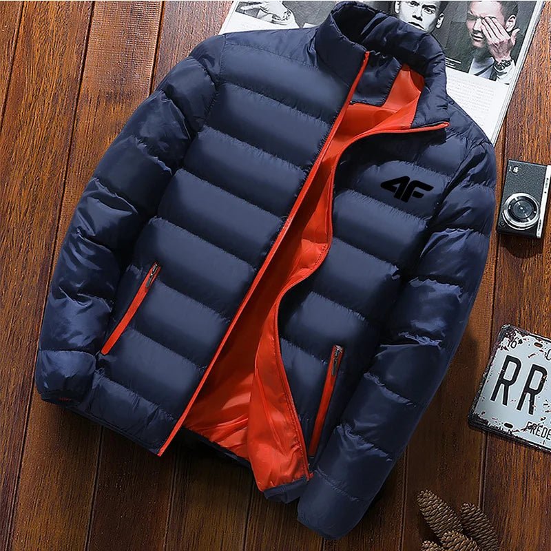 SaneShoppe-Waterproof Men's Zippered Windbreaker Jacket for Autumn & Winter