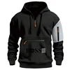 SaneShoppe - Men's Casual Winter Sports Pullover Hoodie Jacket with Custom Logo Loose Fit Zipper Sweatshirts Luxury