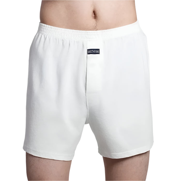 SaneShoppe - Men's High Waist Cotton Boxer Shorts, Casual Plaid Pajama Bottoms, Plus Size M - 3XL.