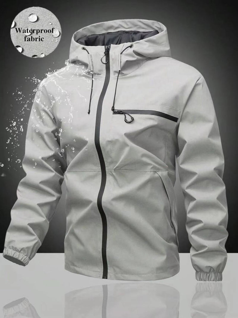 SaneShoppe - Men's Jacket Men's Long - Sleeved Hoodie Men's Casual Fashion Jacket Men's Coat Long - Sleeved Jacket