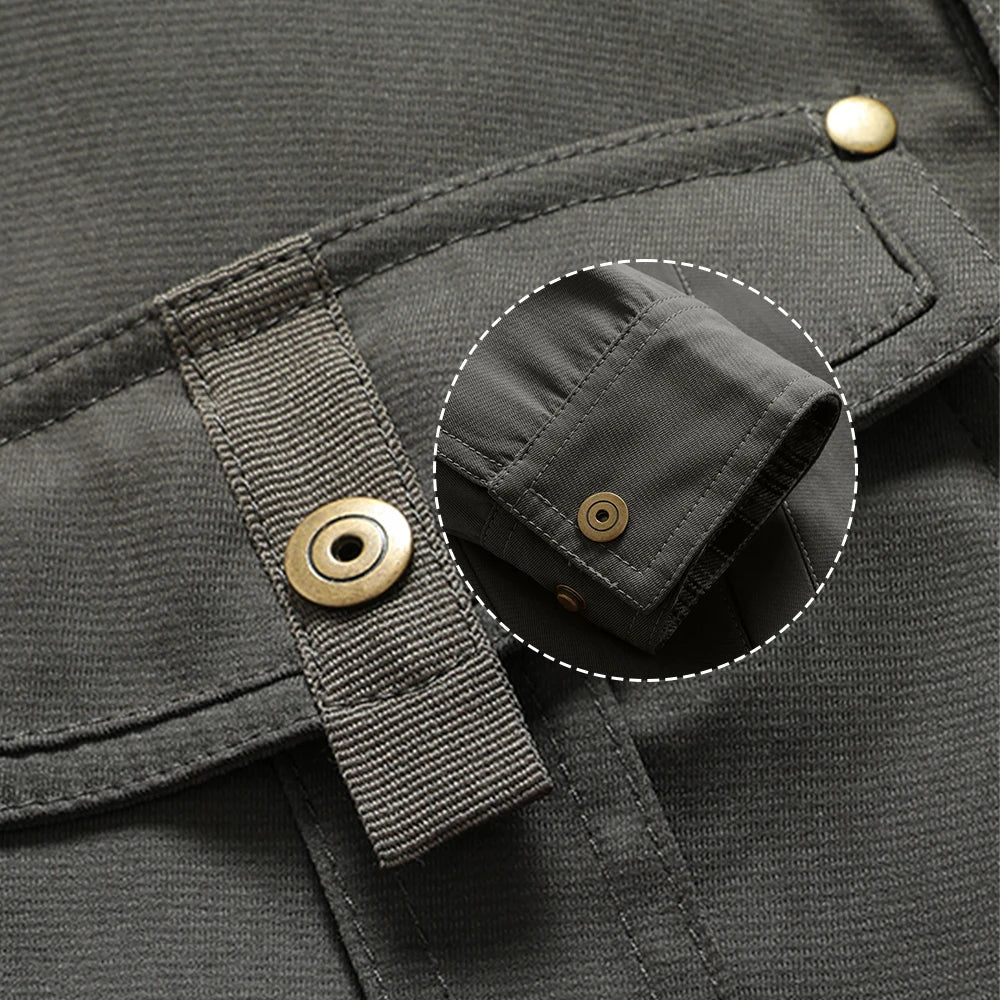 SaneShoppe - Men's Jackets Spring Flannel Lined Shirt Coat Shacket Casual Snap Button Overshirt Western Cowboy Style High Quality Top US Size