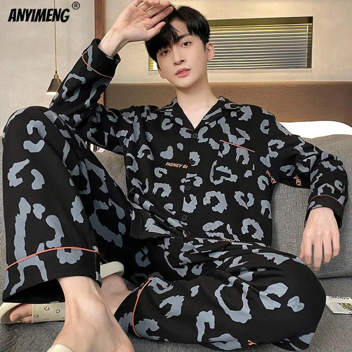 SaneShoppe - Men's Soft Poly Cotton Pyjamas in Big Sizes L - 4XL