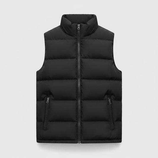 SaneShoppe - Mens Vest Jacket Warm Sleeveless Jackets Winter Waterproof Zipper Coat Autumn Stand - up Collar Casual Waistcoat Brand Clothing