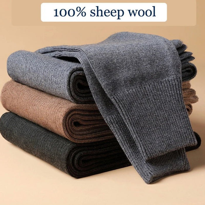 SaneShoppe - Merino Wool Thermal Underwear Men Winter Tights Women Leggings Pants for Mens Warm Long Johns Women Thick Panty