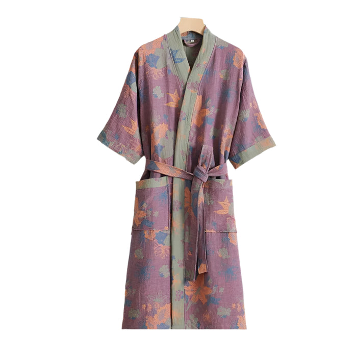 SaneShoppe - Cotton Kimono Robes for Couples - Absorbent & Quick Drying