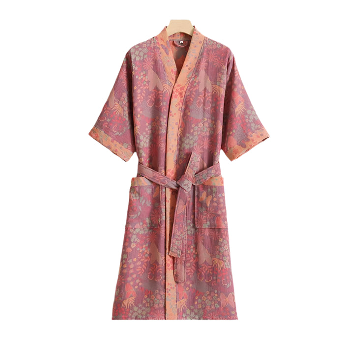 SaneShoppe - Cotton Kimono Robes for Couples - Absorbent & Quick Drying