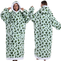 SaneShoppe - 2025 Super Long Hooded Blanket Oversized Hoodie with Sleeves - Halloween Edition